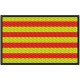 Parche Bordado Bandera CATALUNYA-SENYERA (8 x 5 cm con Velcro)