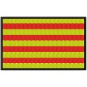 Parche Bordado Bandera CATALUNYA-SENYERA (8 x 5 cm con Velcro)