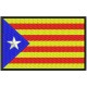 Parche Bordado Bandera CATALUNYA-ESTELADA (8 x 5 cm con Velcro)