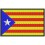 Parche Bordado Bandera CATALUNYA-ESTELADA (8 x 5 cm con Velcro)