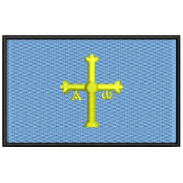 Parche Bordado Bandera ASTURIAS (8 x 5 cm con Velcro)