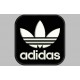 Parche Bordado ADIDAS CLASICO (Bordado BLANCO / Fondo NEGRO)