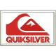 Parche Bordado QUICKSILVER (Bordado ROJO / Fondo BLANCO)