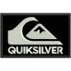 Parche Bordado QUICKSILVER (Bordado BLANCO / Fondo NEGRO)