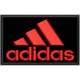 Parche Bordado ADIDAS NUEVO (Bordado ROJO / Fondo NEGRO)