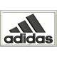 Parche Bordado ADIDAS NUEVO (Bordado NEGRO / Fondo BLANCO)