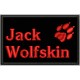 Parche Bordado JACK WOLFSKIN (Bordado ROJO / Fondo NEGRO)