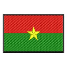 Parche Bordado Bandera BURKINA FASO