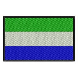 Parche Bordado Bandera SIERRA LEONA