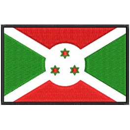 Parche Bordado Bandera BURUNDI