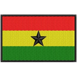 Parche Bordado Bandera GHANA