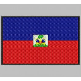 Parche Bordado Bandera HAITI