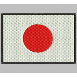 Parche Bordado Bandera JAPON