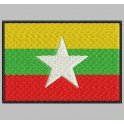 Parche Bordado Bandera MYANMAR (BIRMANIA)