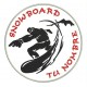 Parche Bordado SNOWBOARD (Fondo BLANCO)