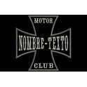 Parche Bordado CRUZ HIERRO / MOTOR CLUB (Personalizable)