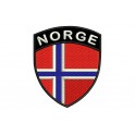 Parche Bordado Bandera NORUEGA (Escudo)