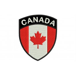 Parche Bordado Bandera CANADA (Escudo)