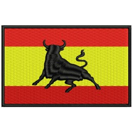 Parche Bordado Bandera ESPAÑA y TORO