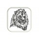 Parche Bordado LEON (7 x 7 cm con Velcro )